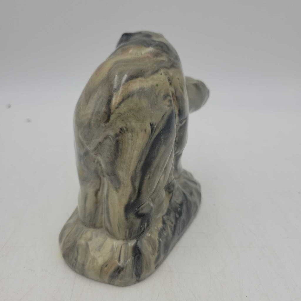 Canadian Inuit Thorn Art Soapstone Sculpture Polar Bears Mating (TWS)