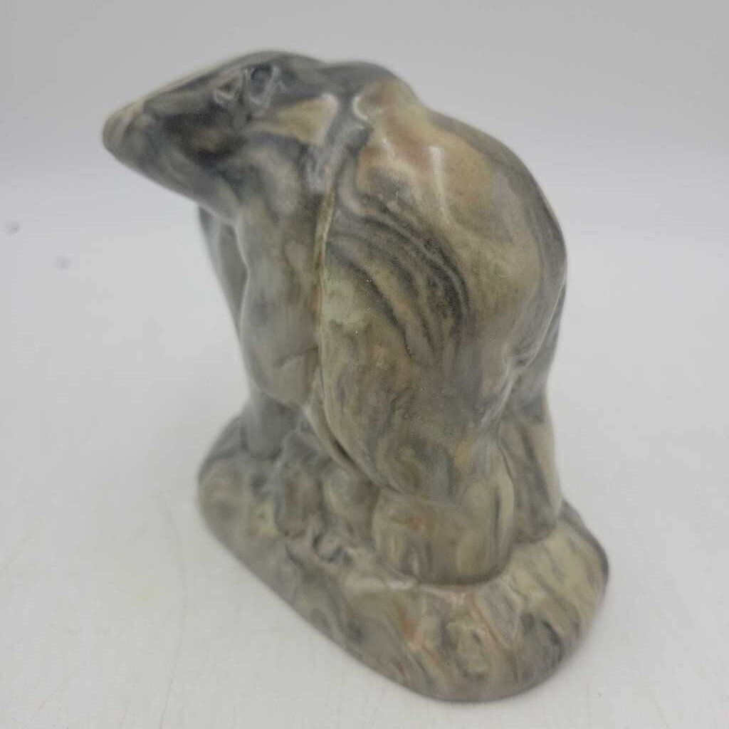 Canadian Inuit Thorn Art Soapstone Sculpture Polar Bears Mating (TWS)