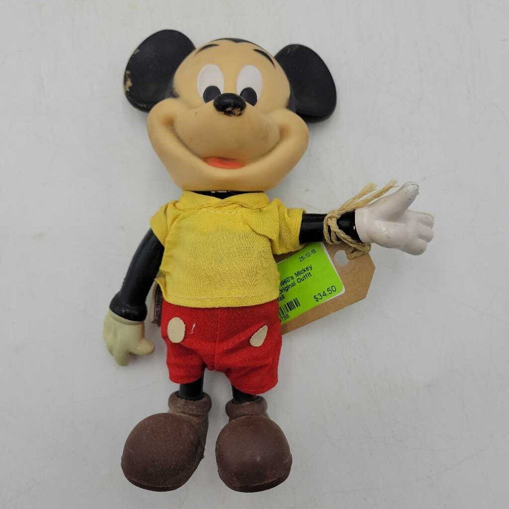 Vintage 1960's Mickey Mouse with Original Outfit (TWS)