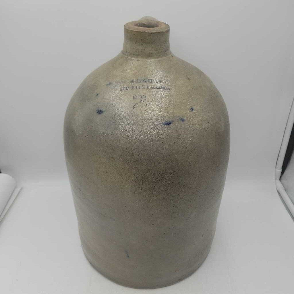 19 th century Merchant Jug 2 Gallon Eustache Quebec (DS)