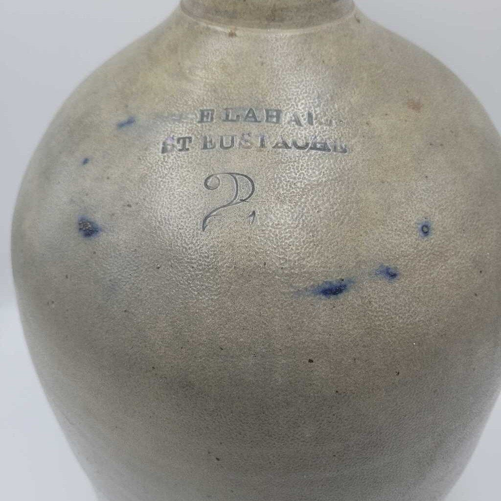19 th century Merchant Jug 2 Gallon Eustache Quebec (DS)