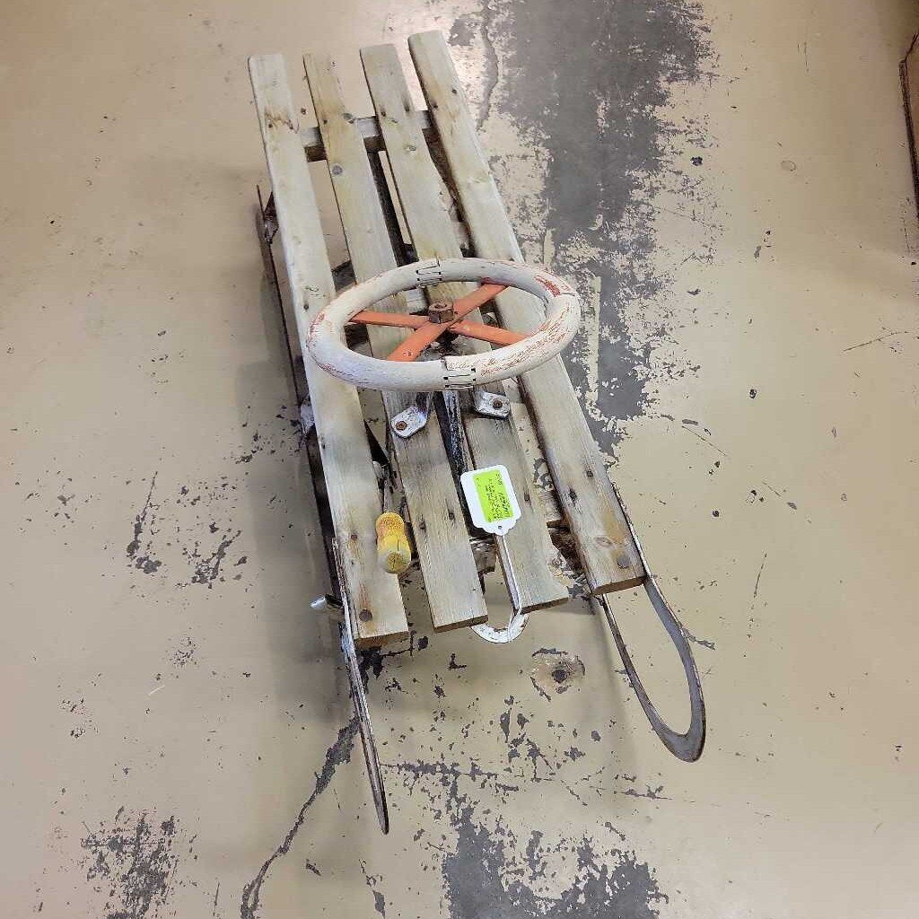 Vintage Sleigh with steering wheel and brake (GEC)