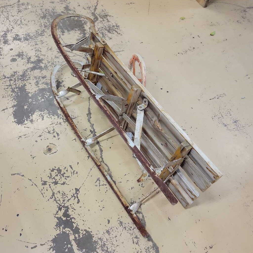 Vintage Sleigh with steering wheel and brake (GEC)