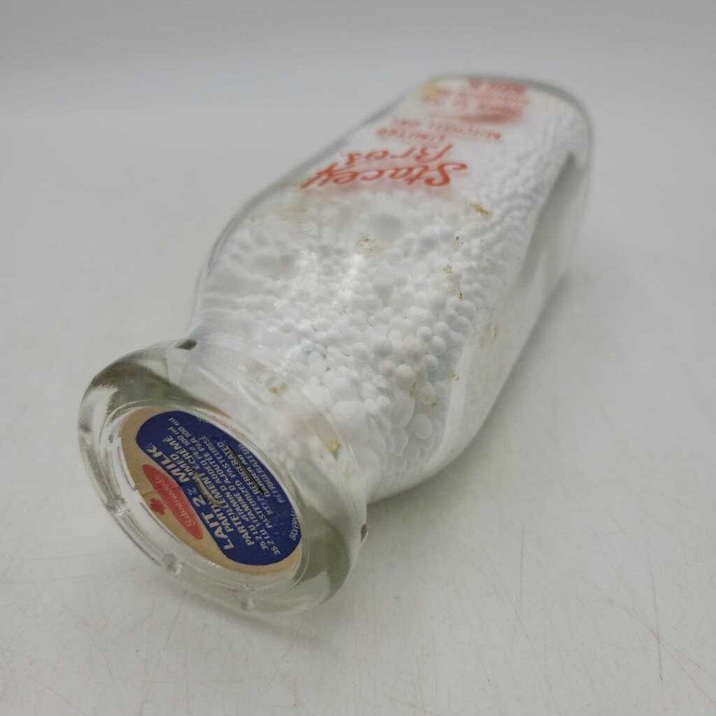 Stacey Bros Dairy Half Pint Milk Bottle Mitchell (JAS)