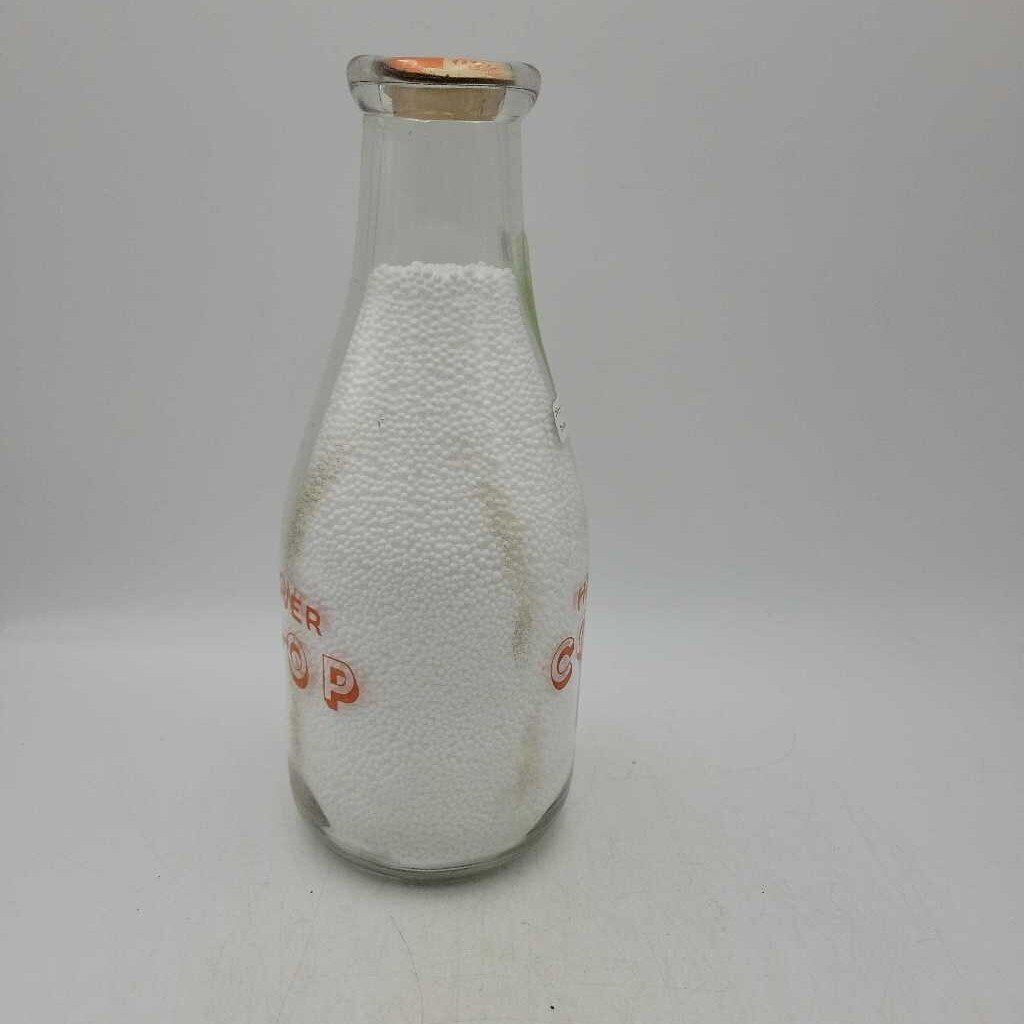 Hanover Co-Op Quart Milk Bottle