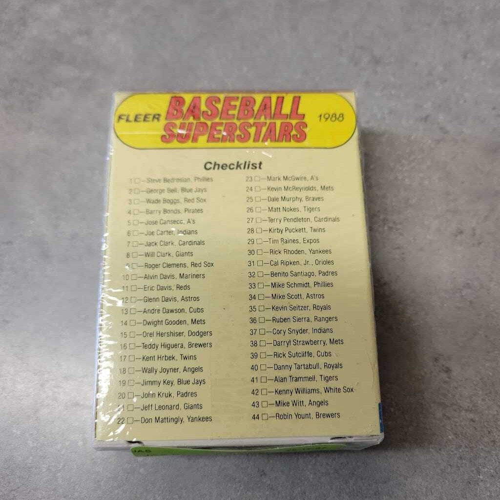 Baseball Superstars 1988 Fleer (JAS)