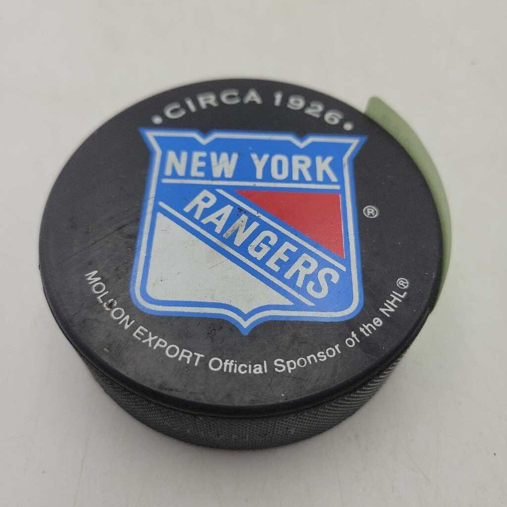 New York Rangers Hockey Puck (JAS)