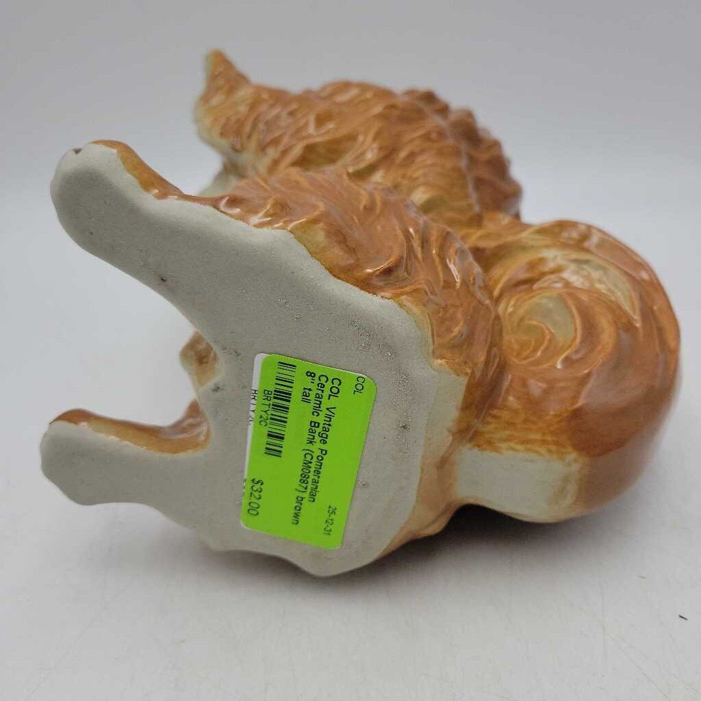 Vintage Pomeranian Ceramic Bank (CM0887)
