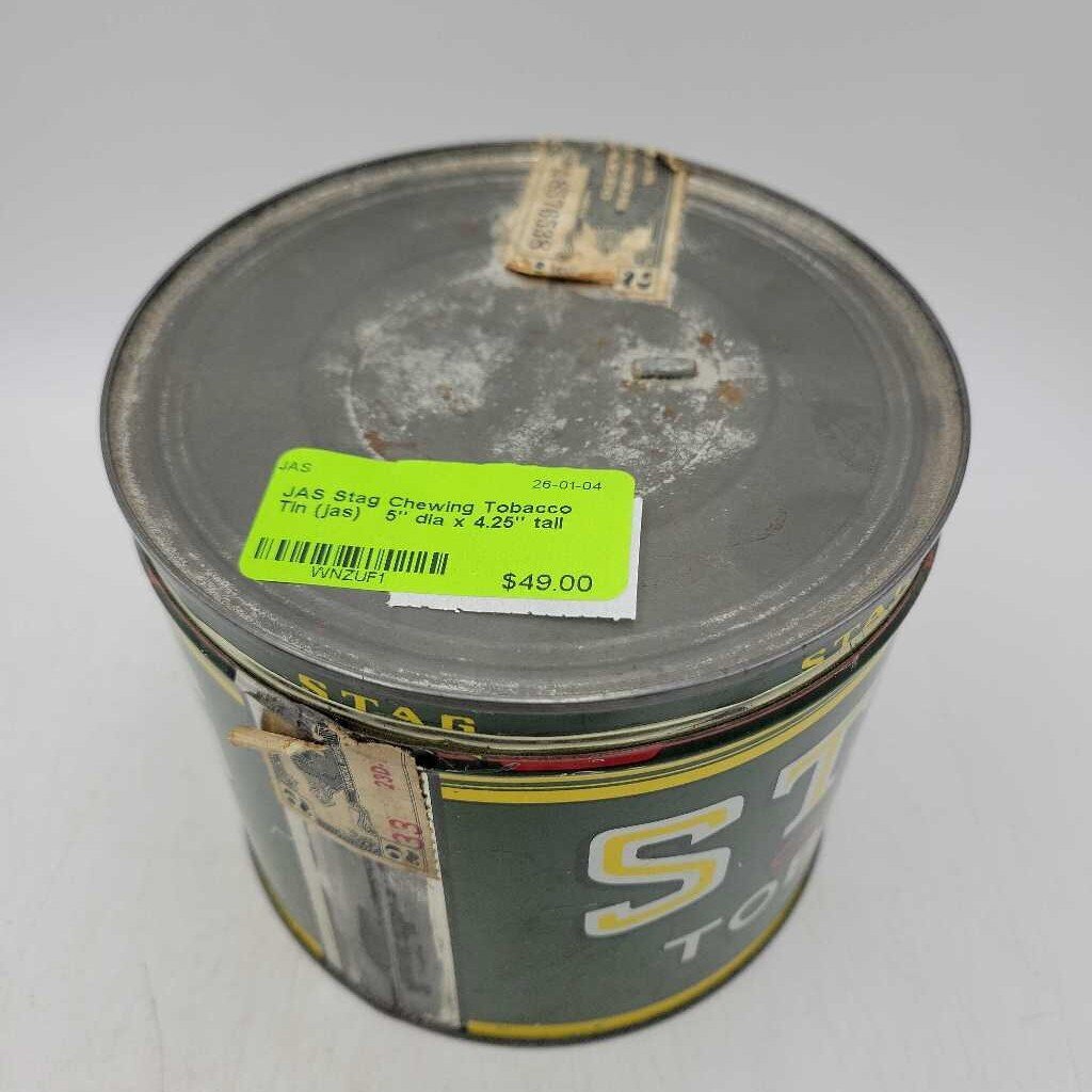 Stag Chewing Tobacco Tin (jas)