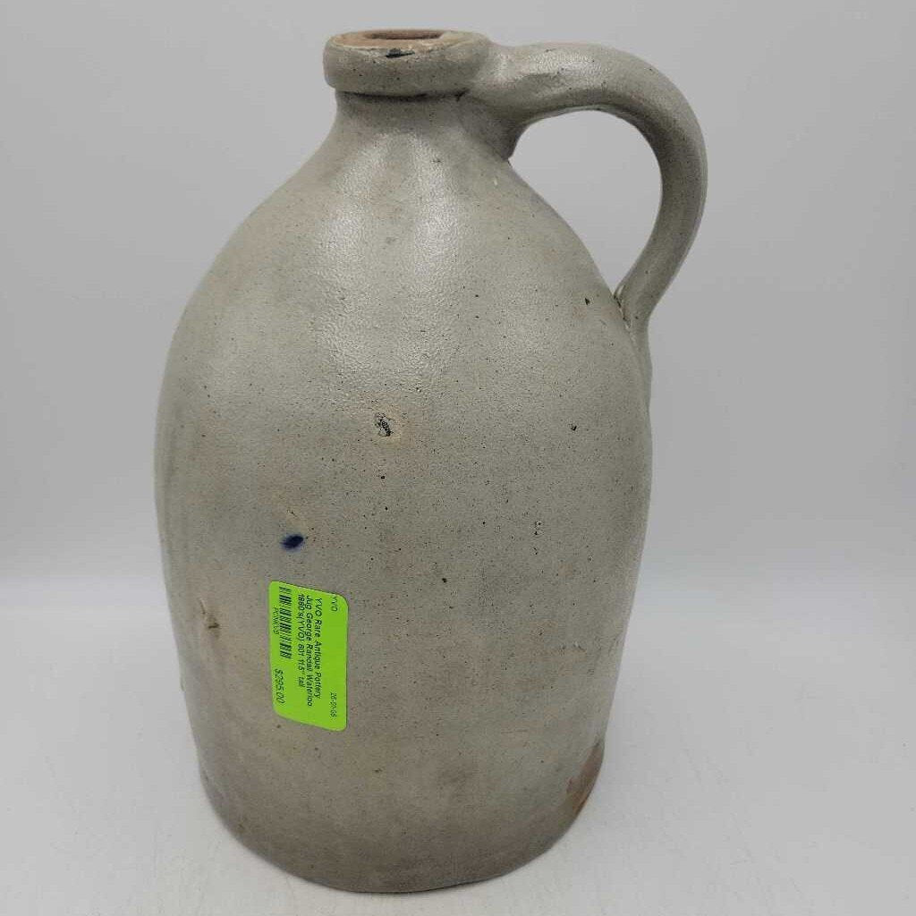 Rare Antique Pottery Jug George Randall Waterloo 1860's(YVO) 601