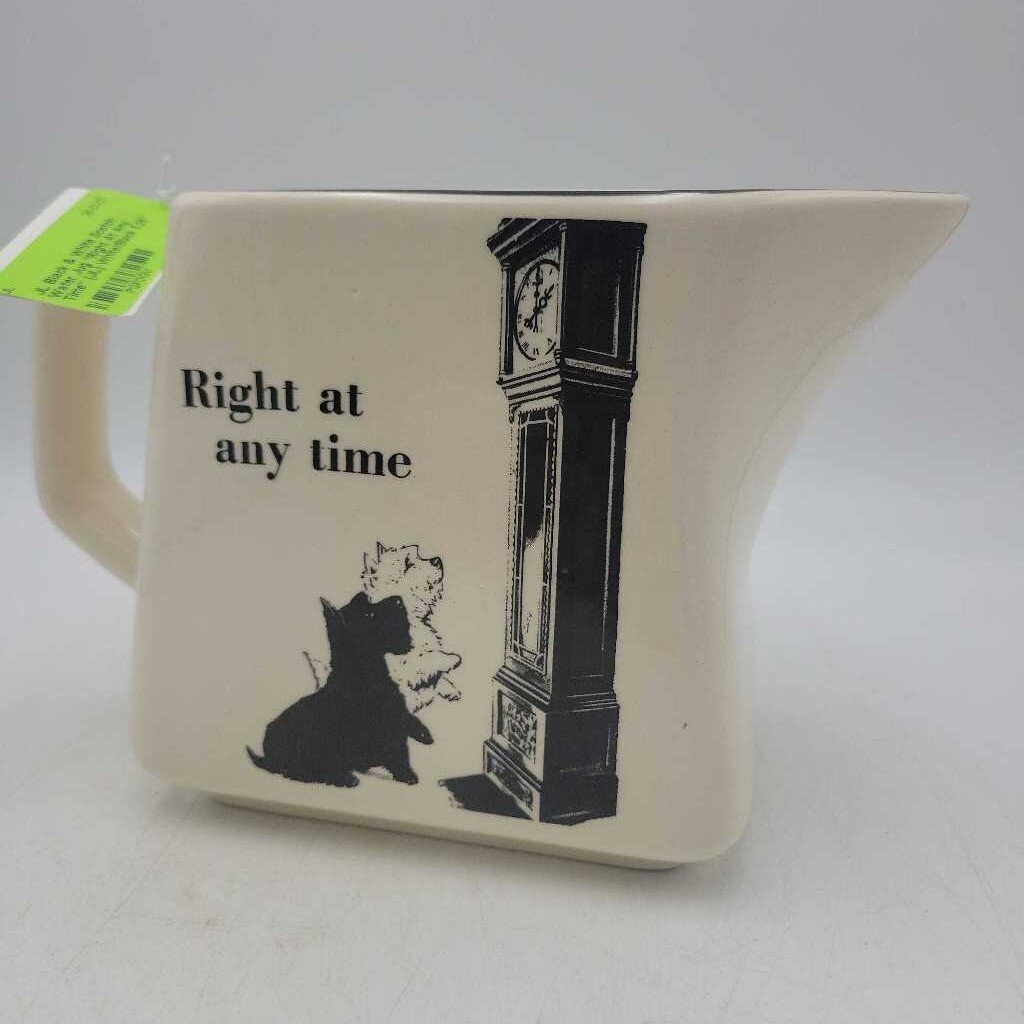 Black & White Scotch Water Jug "Right At Any Time" (JL)