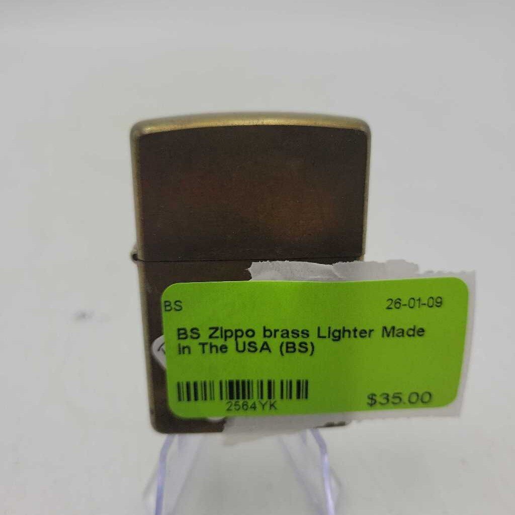 Zippo brass Lighter Made in The USA (BS)