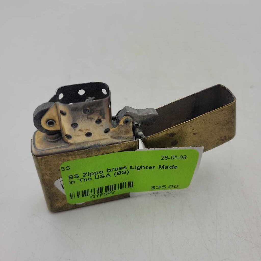 Zippo brass Lighter Made in The USA (BS)