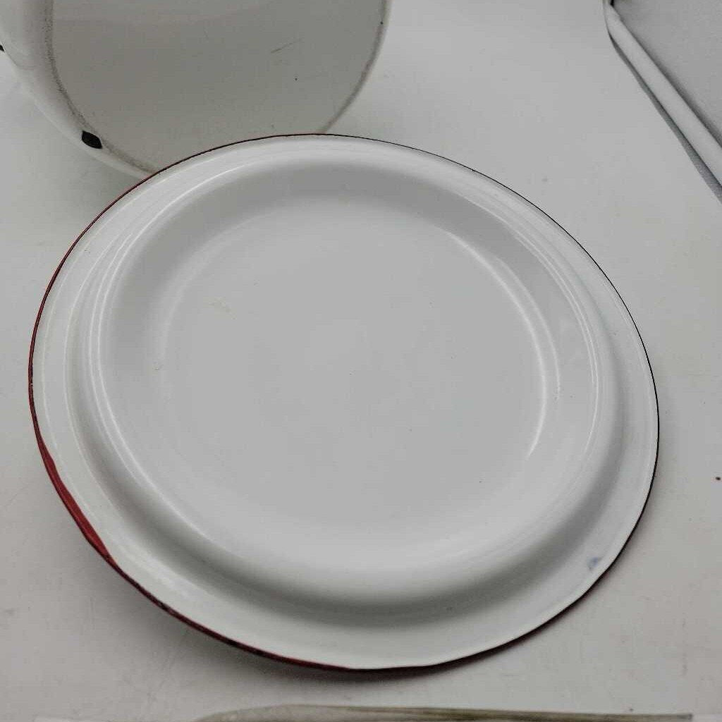 Graniteware Enamelware Slop pail bucket (JAS)