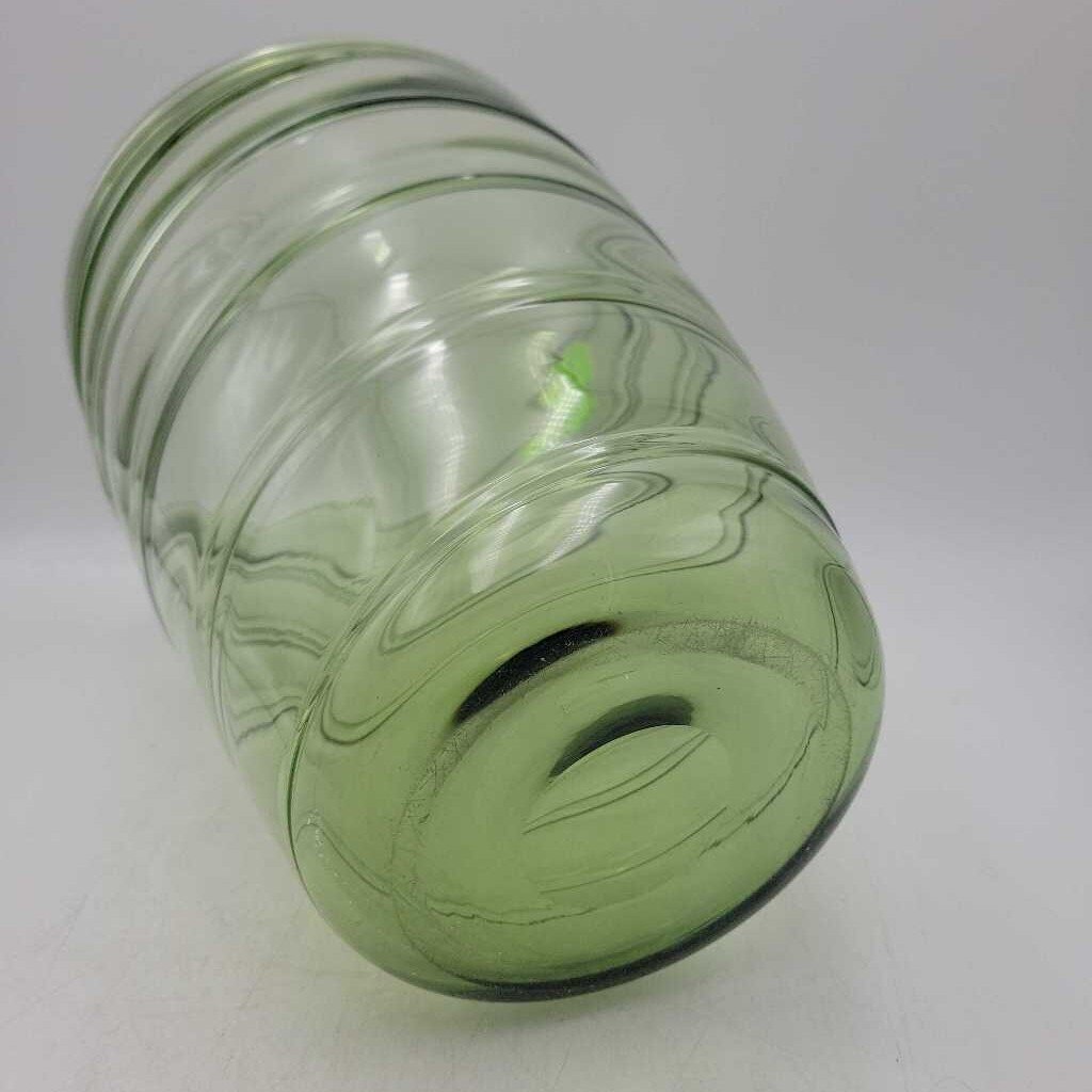 Large Art Glass Ribbon Trailed Vase 11"H (NS) #264