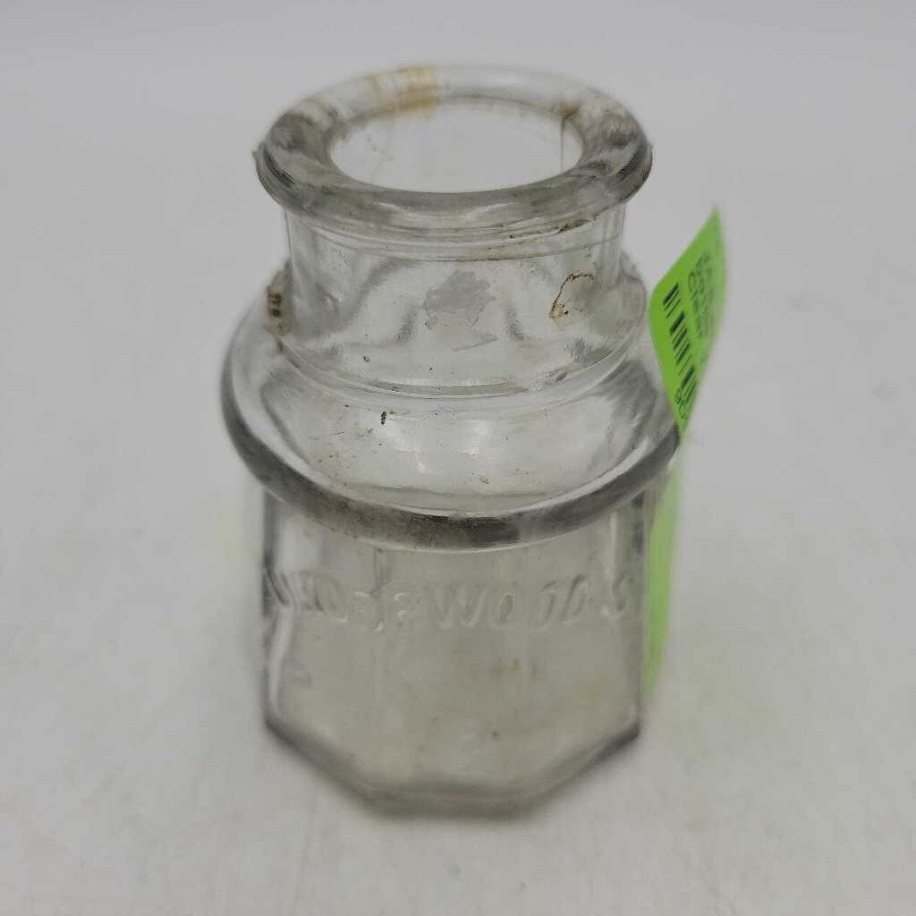 Ink well Glass insert bottle Underwood's (JAS)
