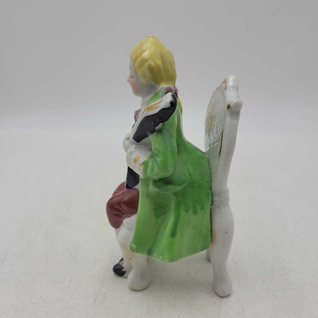 Occupied Japan Man sitting on chair OJ figure (JAS)