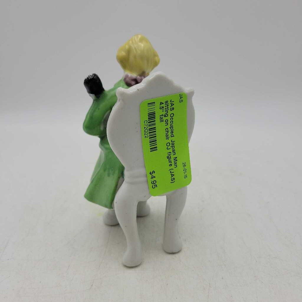 Occupied Japan Man sitting on chair OJ figure (JAS)