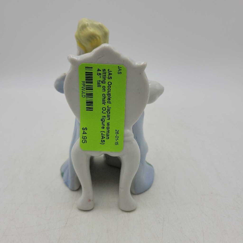 Occupied Japan woman sitting on chair OJ figure (JAS)