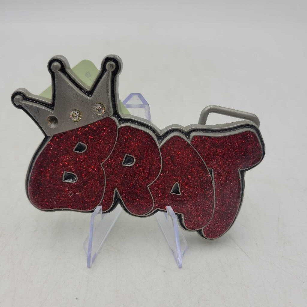 Vintage Belt Buckle Brat Enamel (JAS)