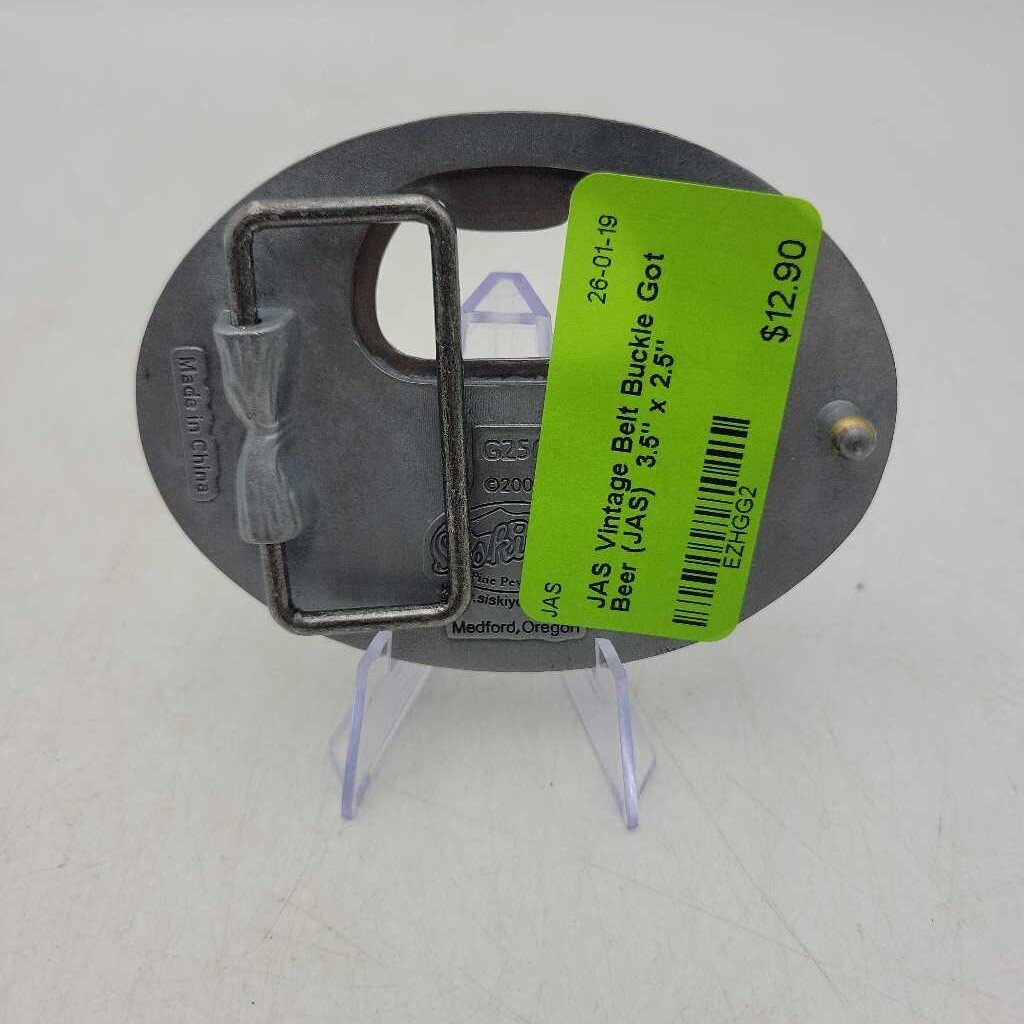 Vintage Belt Buckle Got Beer (JAS)