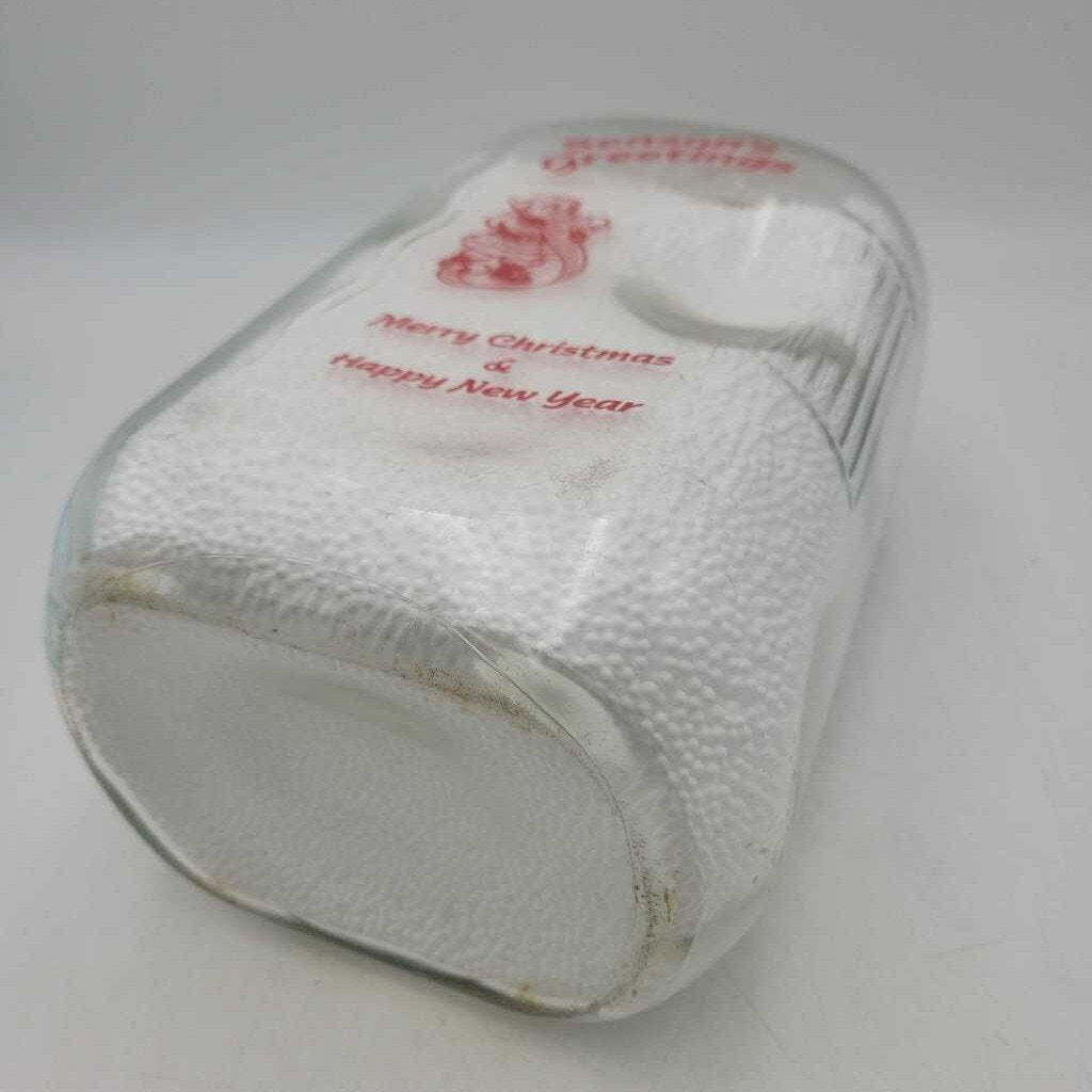 Seasons Greeting 2 Qt Milk Bottle Caswell's? (DR)