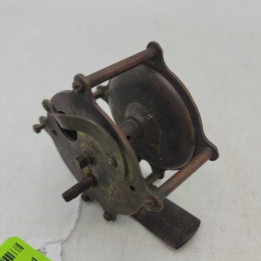Antique brass fishing reel pat Jan 27 1891 (BS)
