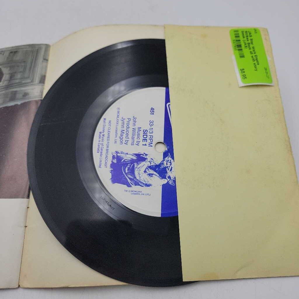Star Wars Empire Strikes Back 45 with story book (JAS)