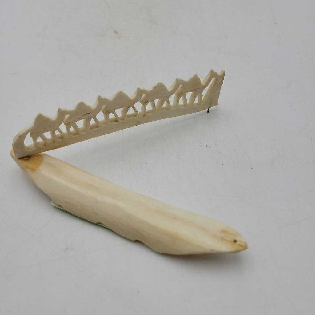 Hand Carved Bone Hair beret (JAS)