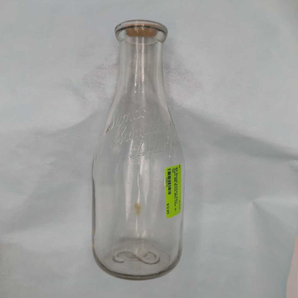 Simcoe Sanitary Dairy Quart Milk Bottle (BS)