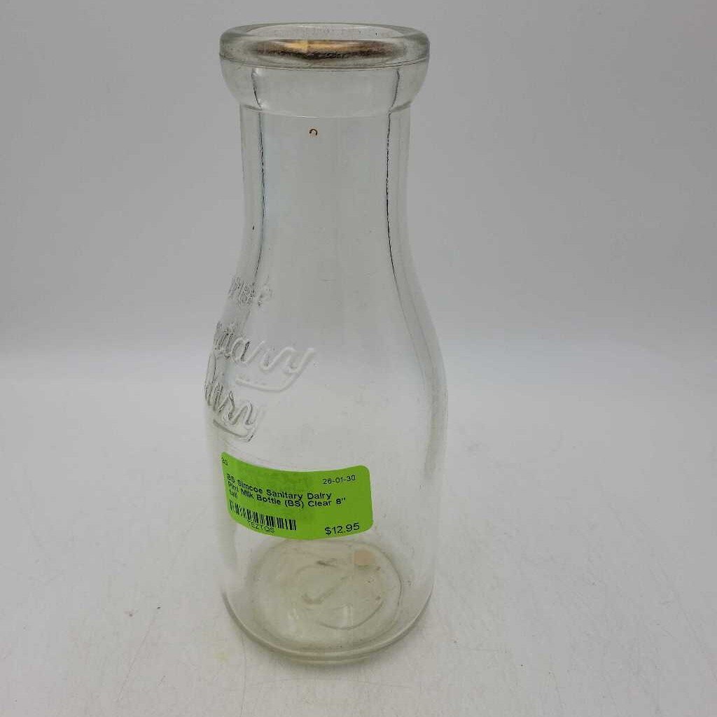 Simcoe Sanitary Dairy Pint Milk Bottle (BS)
