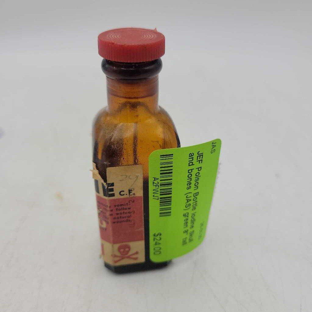 Poison Bottle Iodine Skull and bones (JAS)