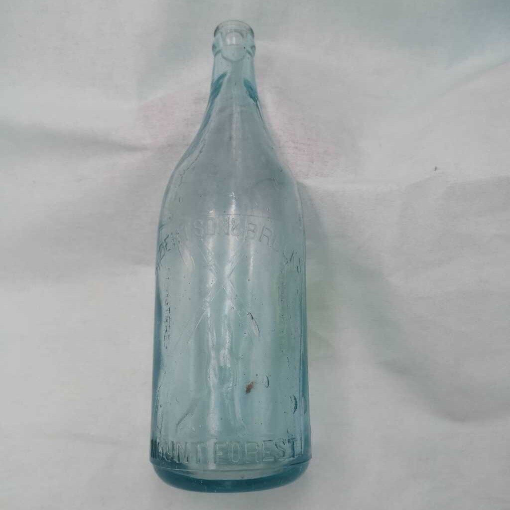 Antique Blue Glass Bottle