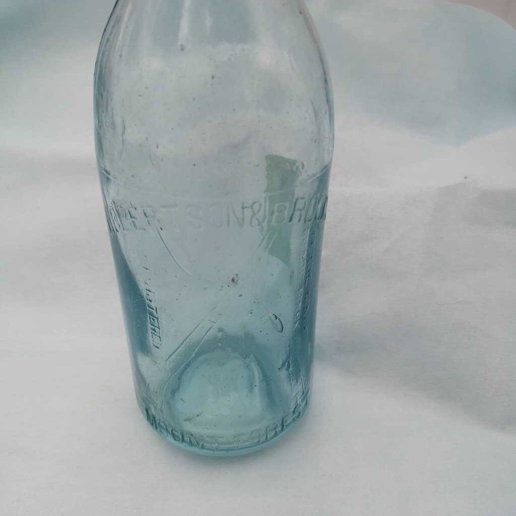 Antique Blue Glass Bottle