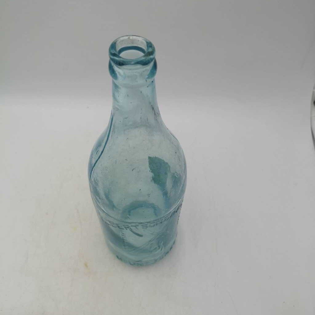 Antique Blue Glass Bottle