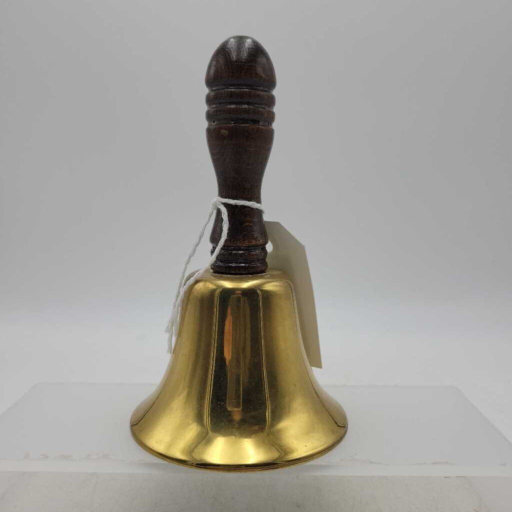 6.5" Brass & Wood Bell (CM0929) (COL)