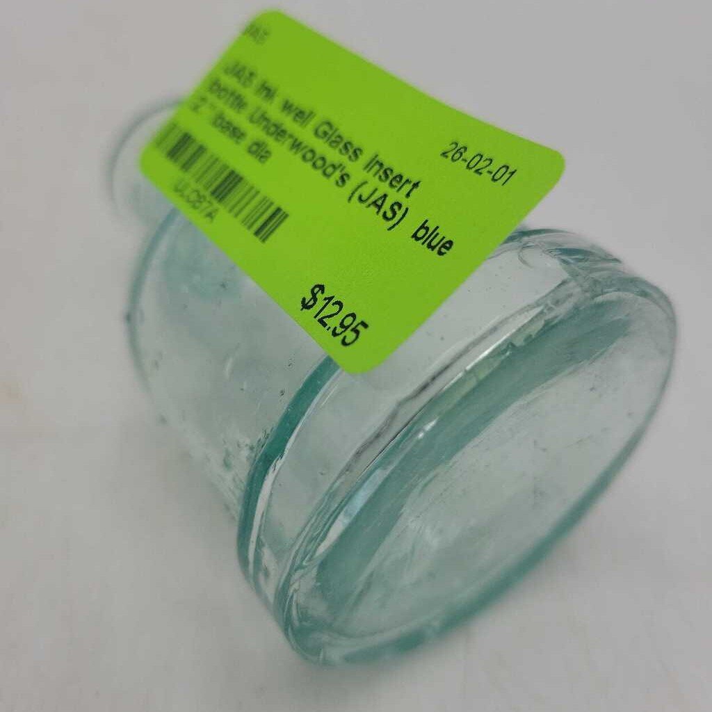Ink well Glass insert bottle Underwood's (JAS)