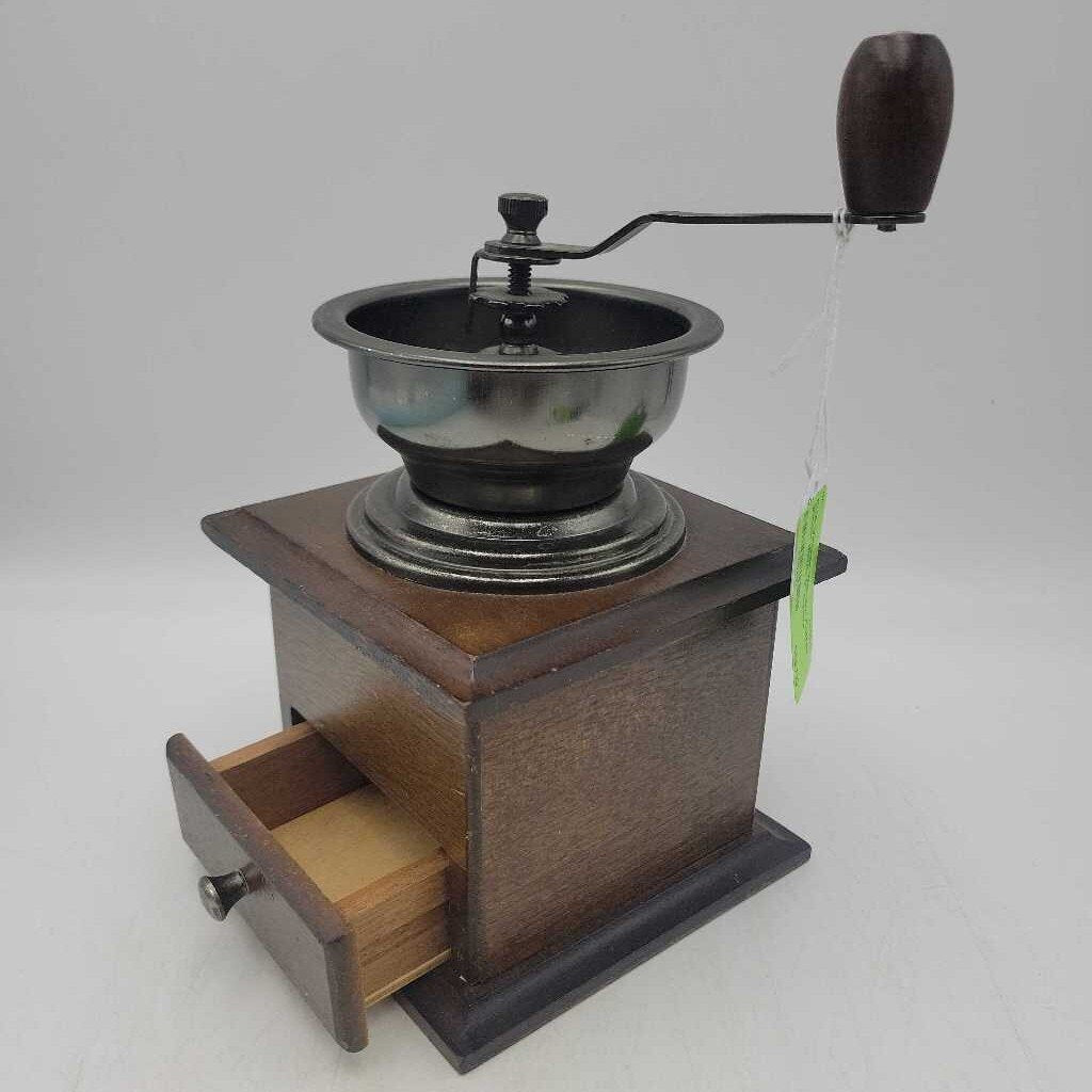 Vintage Wooden Coffee grinder (RHA)