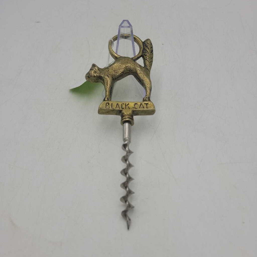 Black Cat Brass Cork screw (JFH)