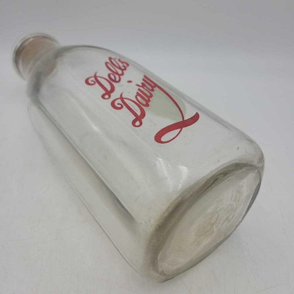Dell's Dairy quart Milk bottle ACL Niagara Falls (YVO) 602