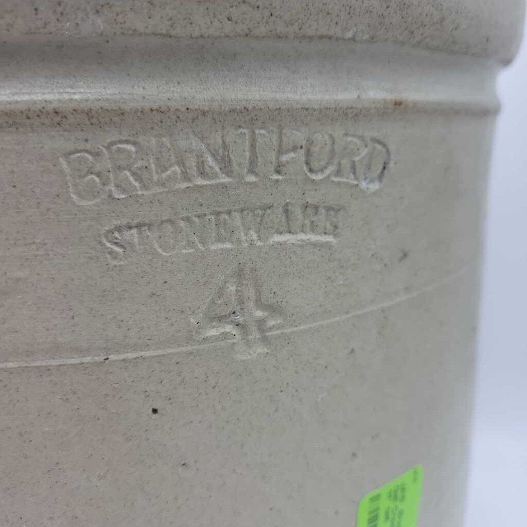 Brantford Stoneware 4 Gal Crock (JAS)