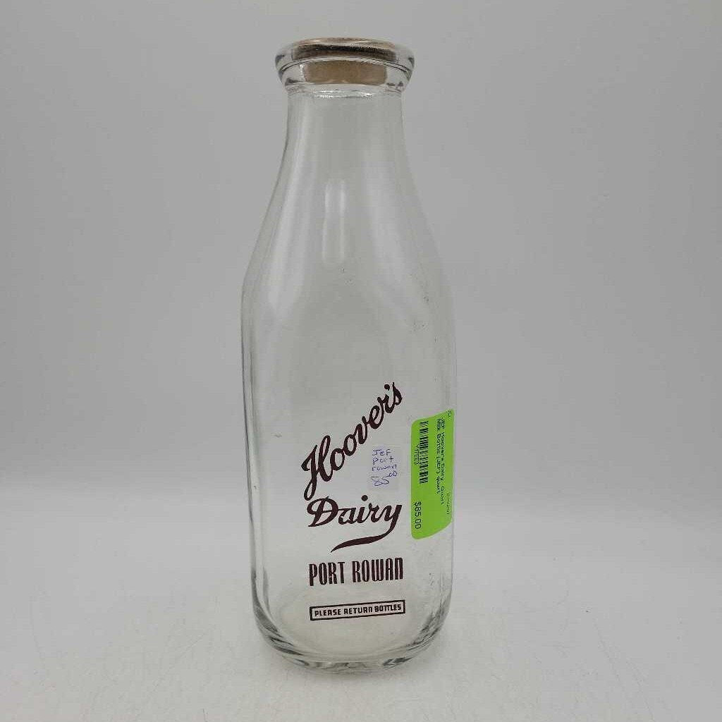Hoover's Dairy Quart Milk Bottle (JEF)