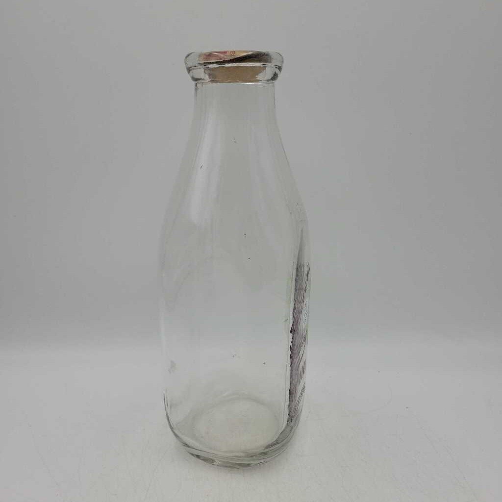 Hoover's Dairy Quart Milk Bottle (JEF)