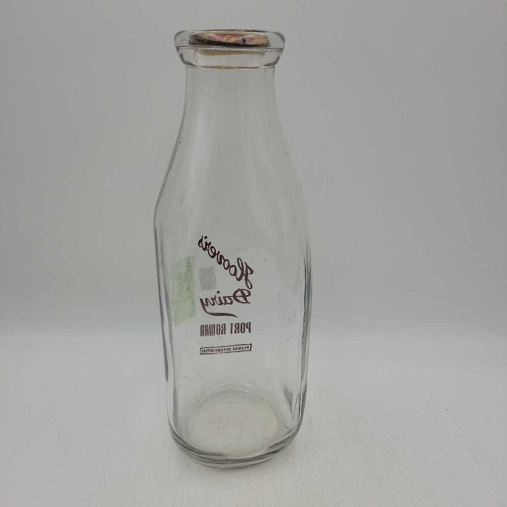 Hoover's Dairy Quart Milk Bottle (JEF)