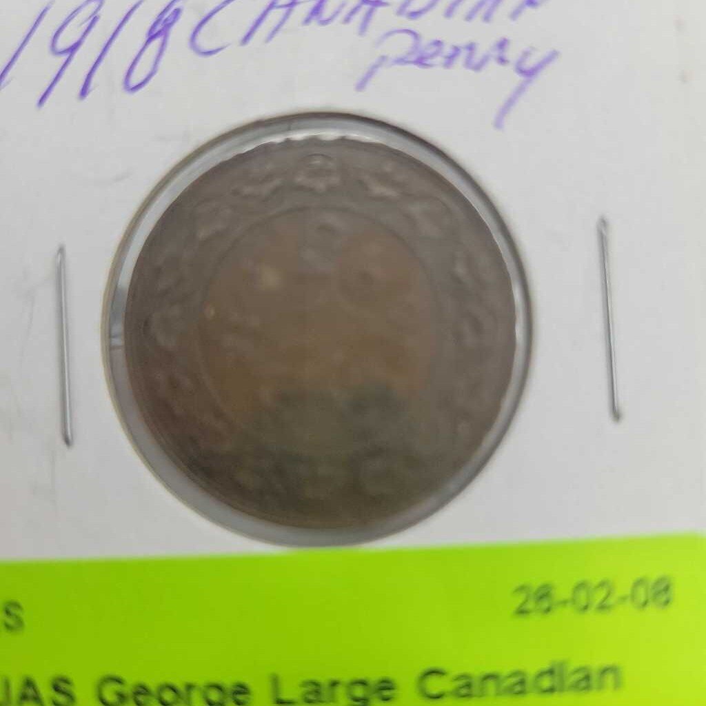 George Large Canadian Penny 1918 (JAS)