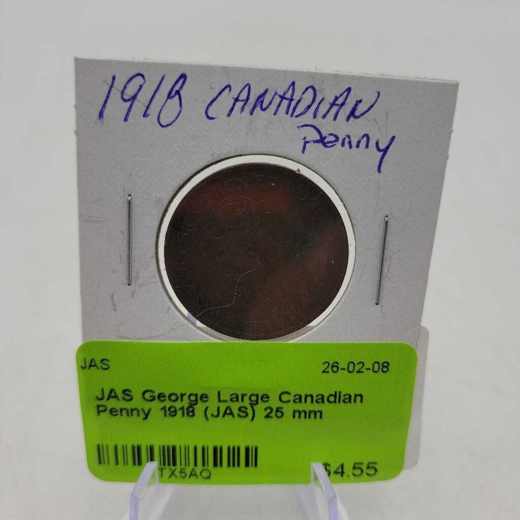 George Large Canadian Penny 1918 (JAS)