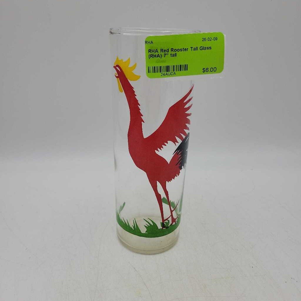 Red Rooster Tall Glass (RHA)