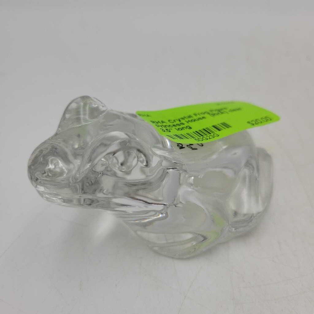 Crystal Frog Figure Princess House (RHA)