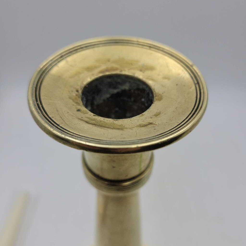 Antique brass Candle Sticks Holders .pair (M2)