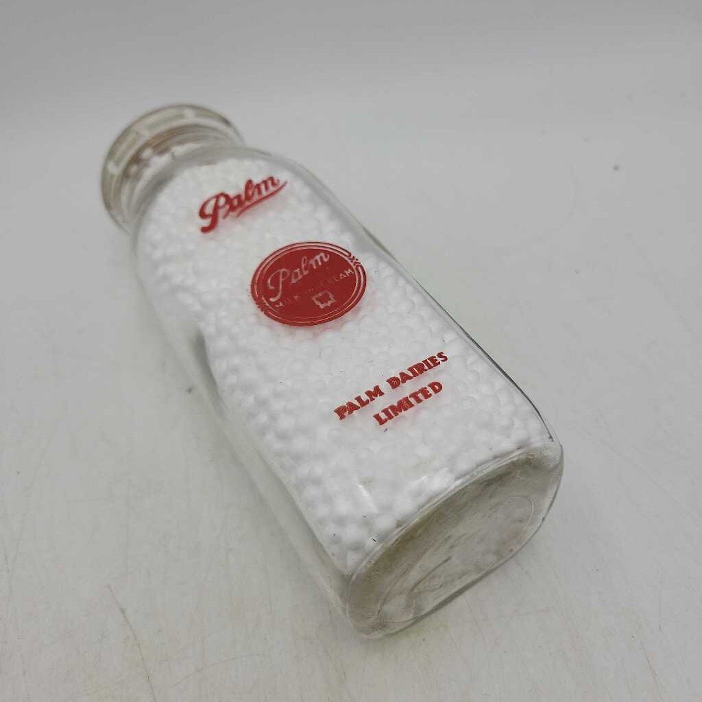 Palm Milk and Cream ACL Half Pint Square milk bottle (Jef)